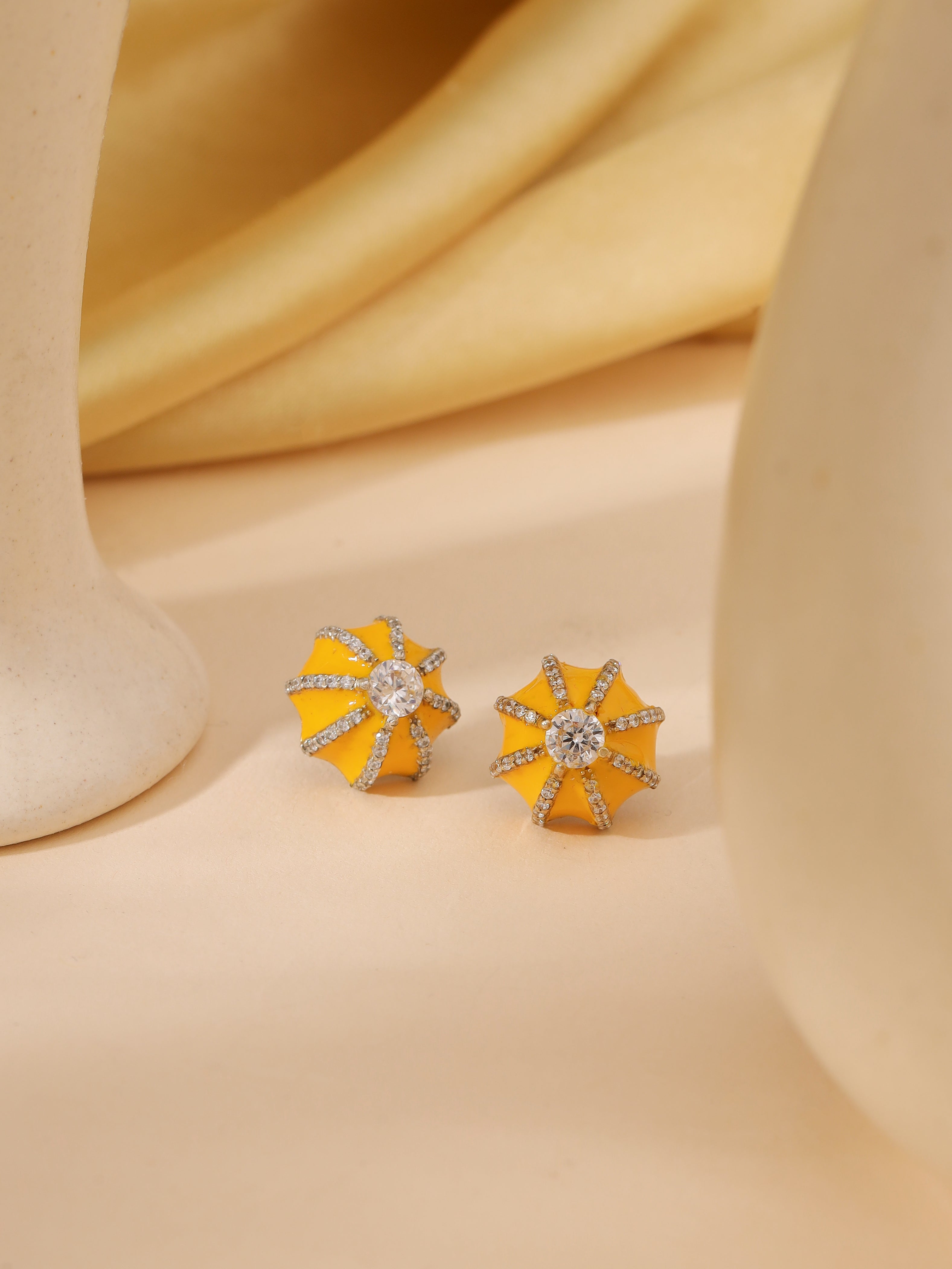 Poppy Enamel Studs Poppy Enamel Studs
