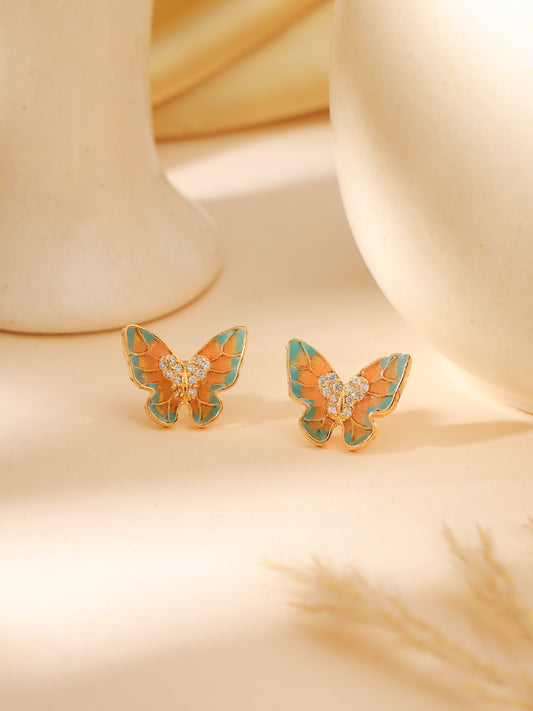 Butterfly Enamel Studs