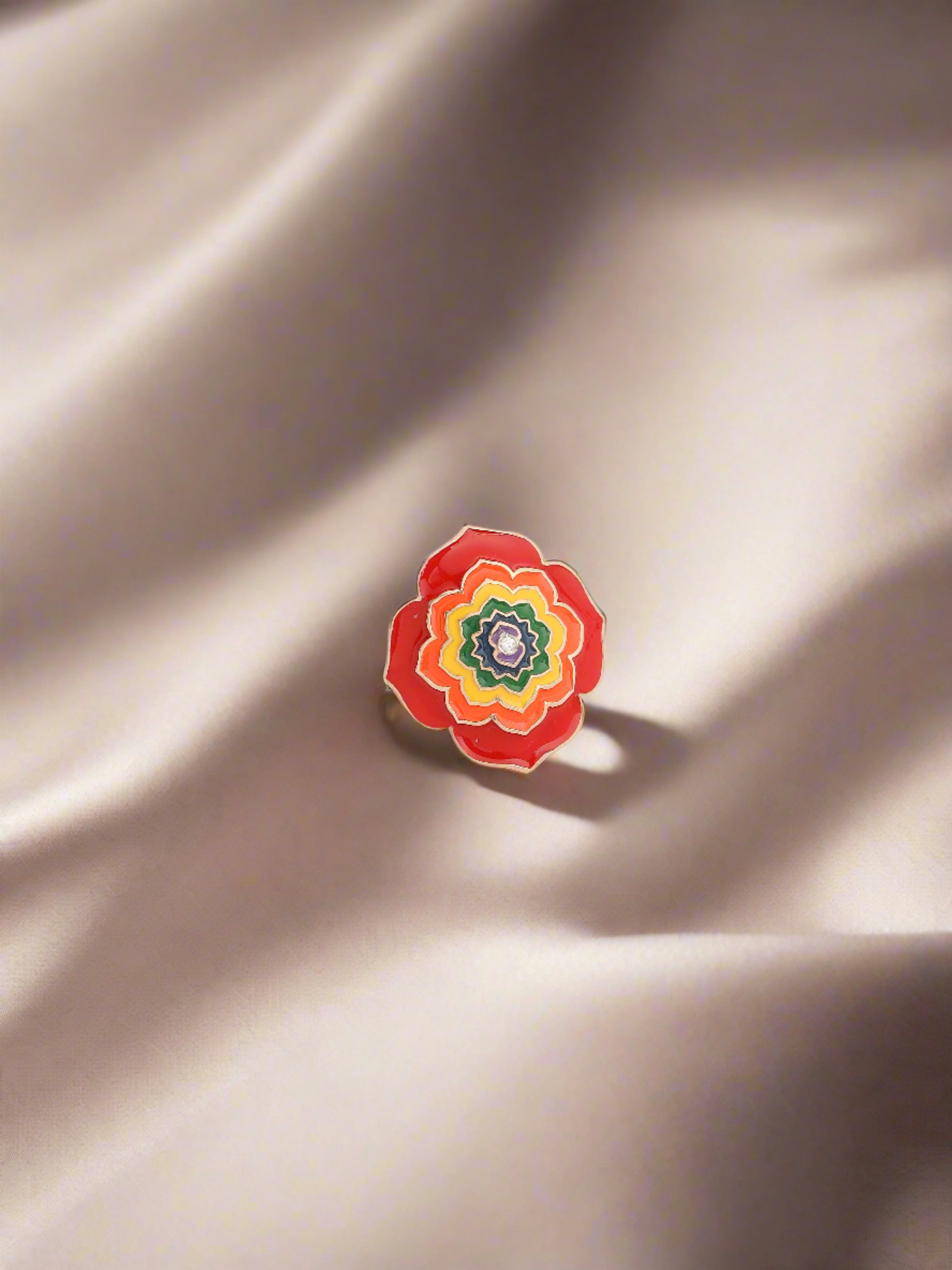 Flower Enamel Ring Flower Enamel Ring