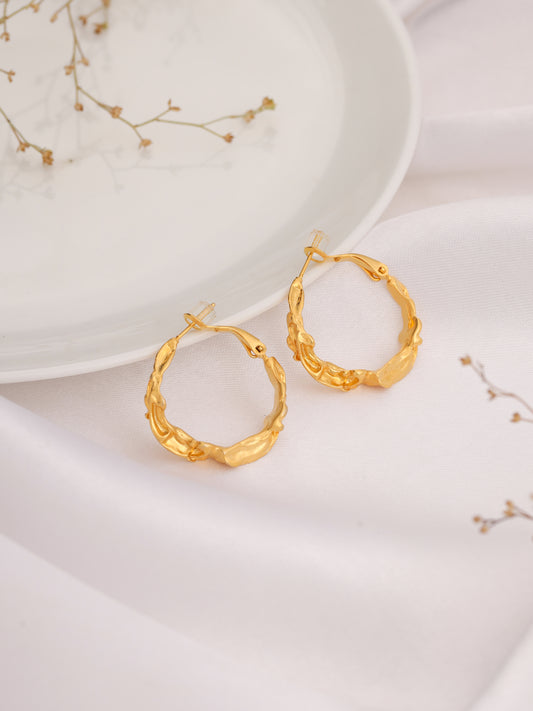 Dainty Golden Hoops