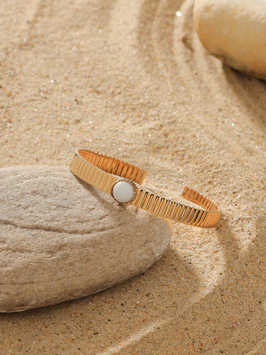 Marble Fluted Bracelet