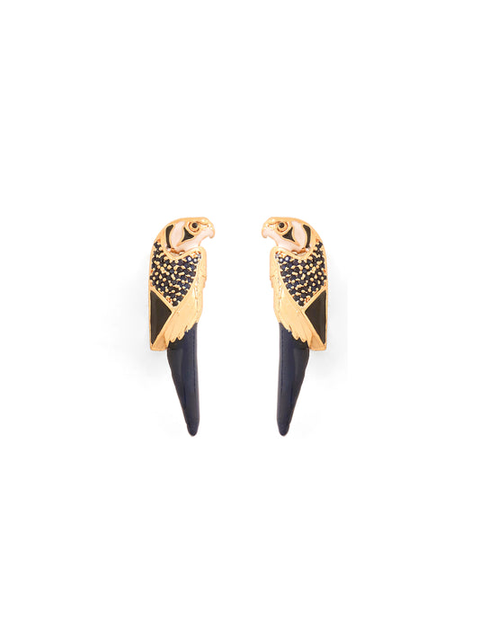Midnight owl earrings