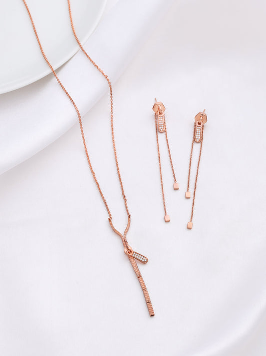 Open Zip Pendant Set