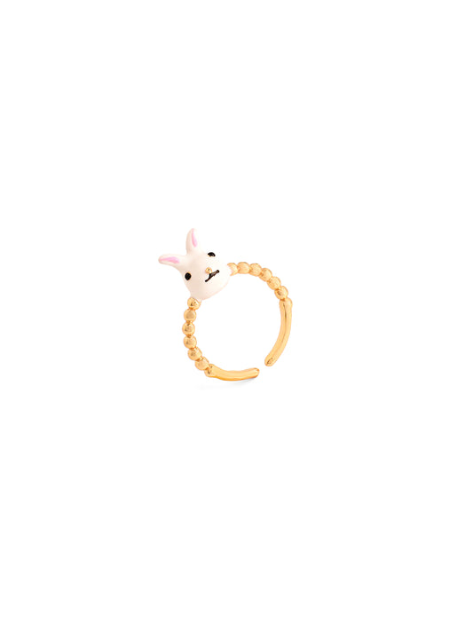 Rabbit Top Enamel Ring