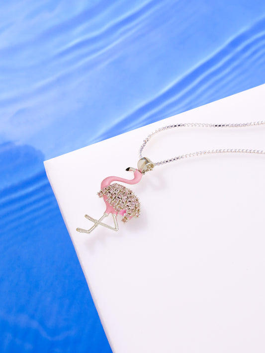 Flamingo Sparkle Pendant