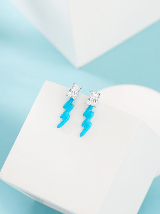 Thunderstruck Enamel Earrings