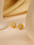 Poppy Enamel Studs