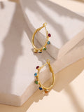 Color Splash Gold Hoops