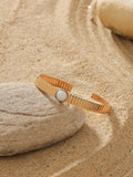 Marble Fluted Bracelet