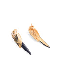 Midnight owl earrings