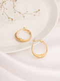 Crescent Moon Face Hoops