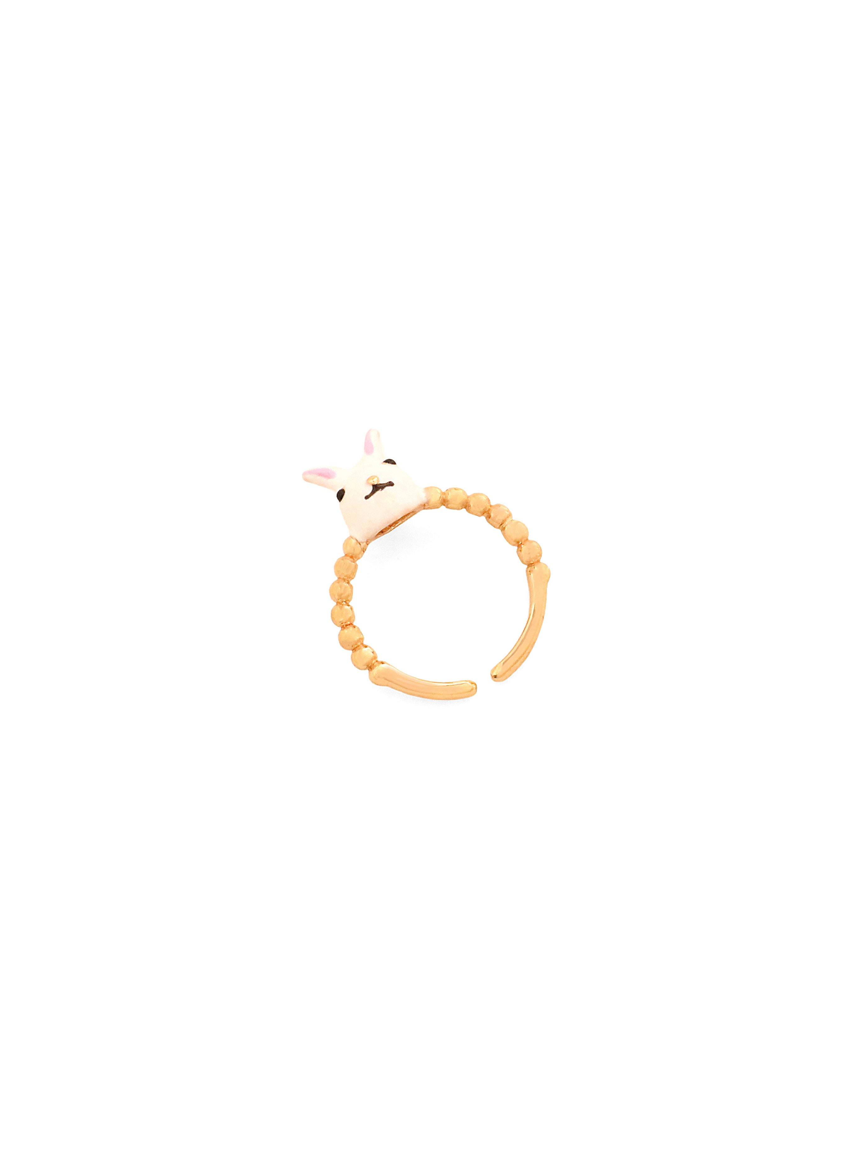 Rabbit Top Enamel Ring