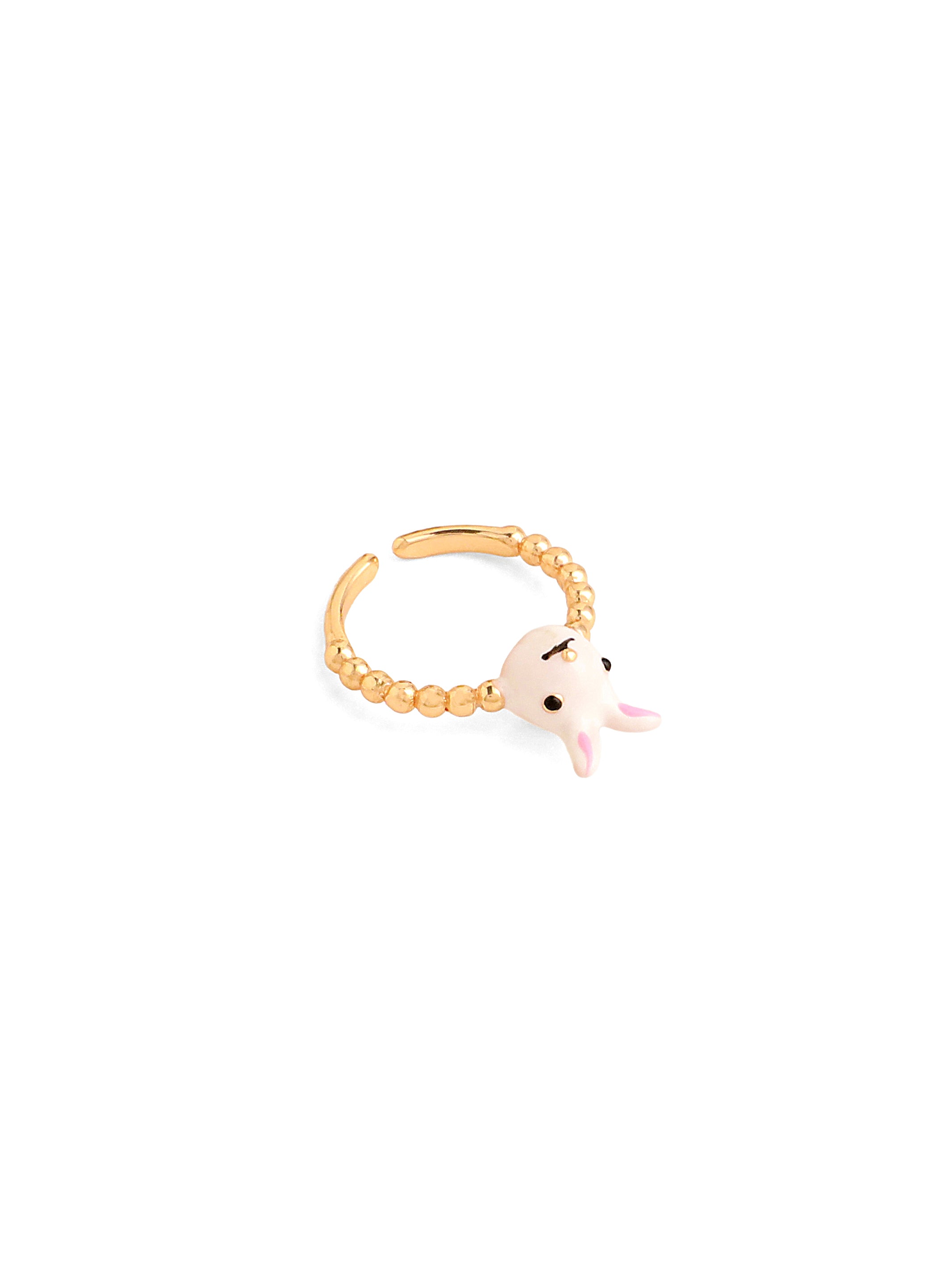 Rabbit Top Enamel Ring